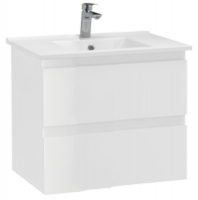 Тумба с раковиной Creavit Alinda 60 AD0060.10.PB + SU060 подвесная цвет Белый, купить, цена, заказать, магазин, доставка, скидка, промокод, купить, цена, заказать, магазин, доставка, скидка, промокод