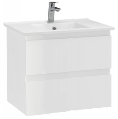 Тумба с раковиной Creavit Alinda 60 AD0060.10.PB + SU060 подвесная цвет Белый