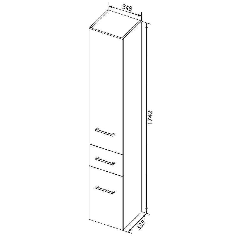 Шкаф пенал Aquanet Порто 35 L 201374 подвесной Белый, купить, цена, заказать, магазин, доставка, скидка, промокод, купить, цена, заказать, магазин, доставка, скидка, промокод