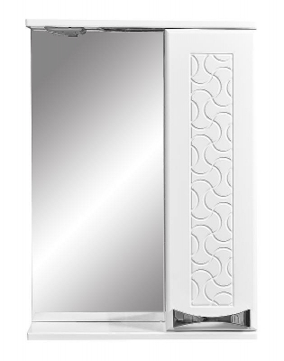 Зеркало со шкафом Stella Polar Ванда 50/С SP-00000198 с подсветкой Белое