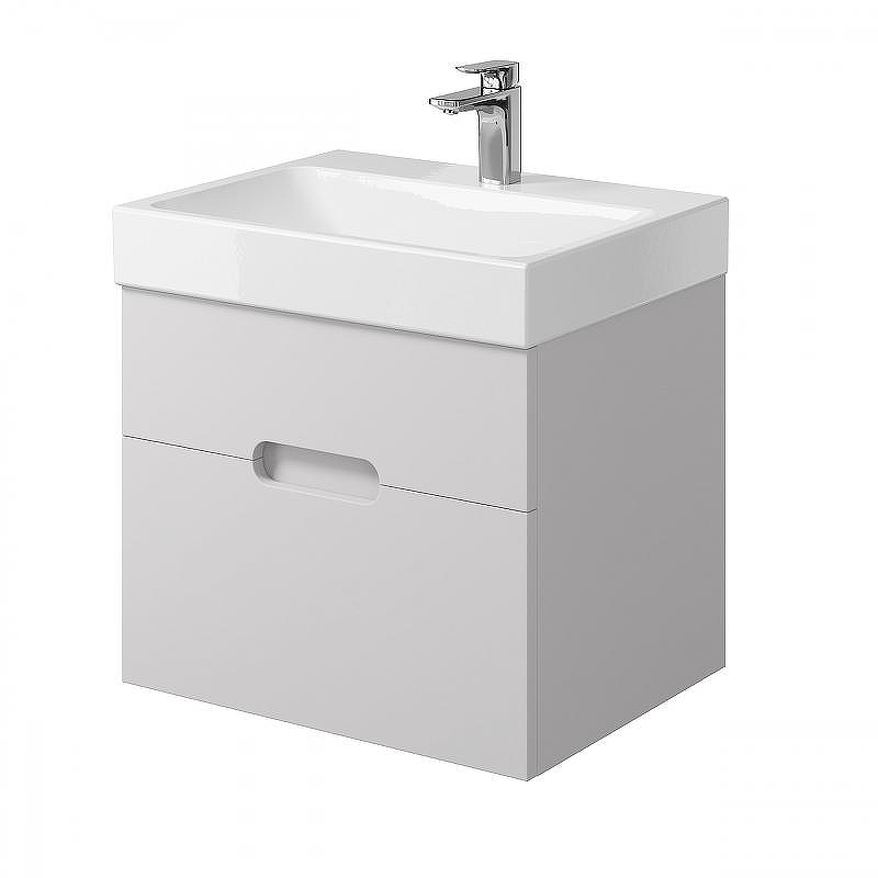 Тумба под раковину Creto Malibu 60 7-1077W подвесная Белая, купить, цена, заказать, магазин, доставка, скидка, промокод, купить, цена, заказать, магазин, доставка, скидка, промокод