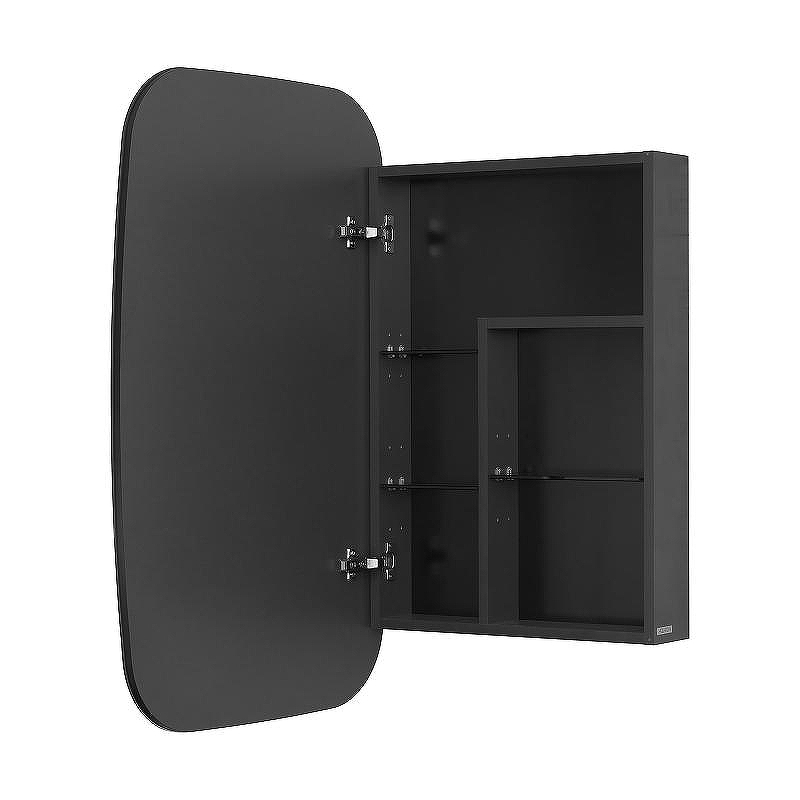 Зеркальный шкаф Aquaton Сохо 60 L 1A258302AJA0L Графит, купить, цена, заказать, магазин, доставка, скидка, промокод, купить, цена, заказать, магазин, доставка, скидка, промокод