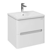 Тумба под раковину Grossman Адель 60 106038 подвесная цвет Белый глянцевый, купить, цена, заказать, магазин, доставка, скидка, промокод, купить, цена, заказать, магазин, доставка, скидка, промокод