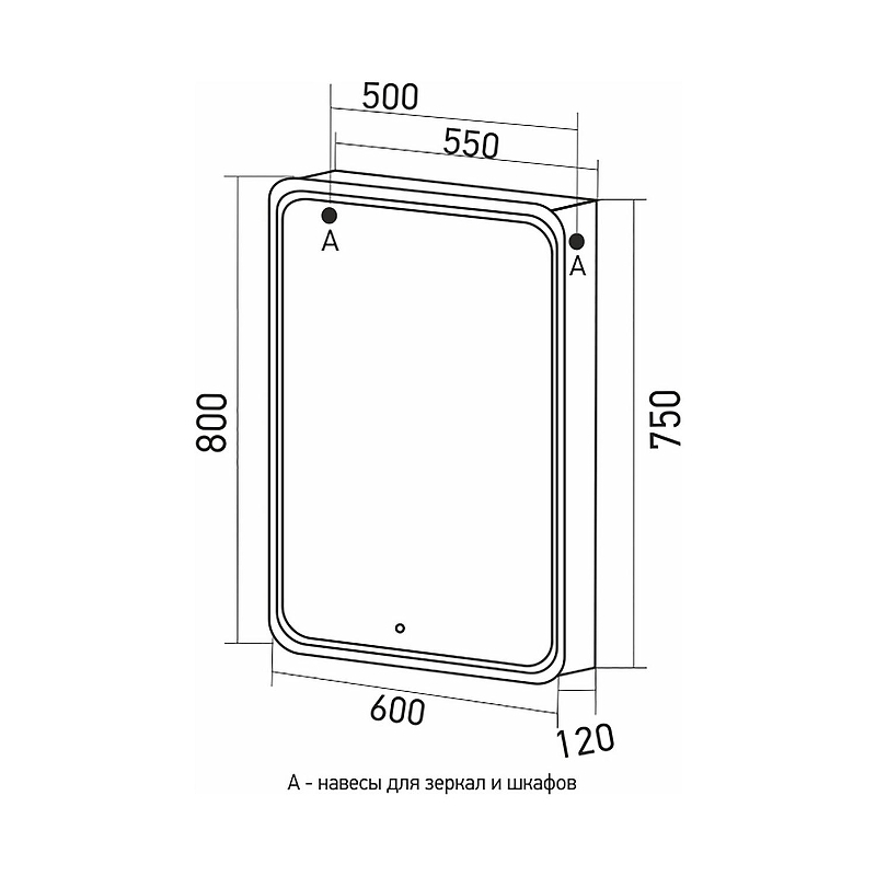 Зеркальный шкаф Mixline Адриана 60 L 547054 с подсветкой цвет Белый, купить, цена, заказать, магазин, доставка, скидка, промокод, купить, цена, заказать, магазин, доставка, скидка, промокод