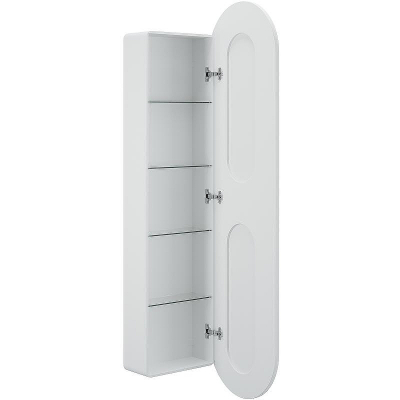 Шкаф пенал Creto Berry 45 18-4501600WH с подсветкой Белый