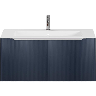 Тумба под раковину Creto Luna 100 17-Bl100 подвесная Blue