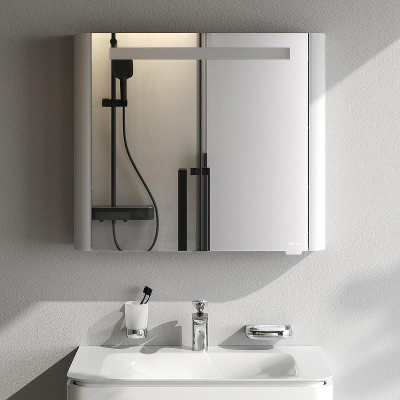 Зеркальный шкаф AM.PM Sensation 80 M30MCR0801WG Белый глянцевый