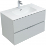 Тумба под раковину Aquanet Алвита New 80 277516 подвесная Серая матовая, купить, цена, заказать, магазин, доставка, скидка, промокод, купить, цена, заказать, магазин, доставка, скидка, промокод