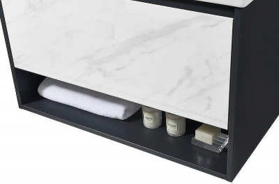 Π’ΡΠΌΠ±Π° Ρ ΡΠ°ΠΊΠΎΠ²ΠΈΠ½ΠΎΠΉ Orans BC-0903 60 903600 ΠΏΠΎΠ΄Π²Π΅ΡΠ½Π°Ρ Dark grey White marble