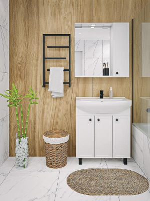 Тумба под раковину Runo Римини 75 00-00001255 Белая