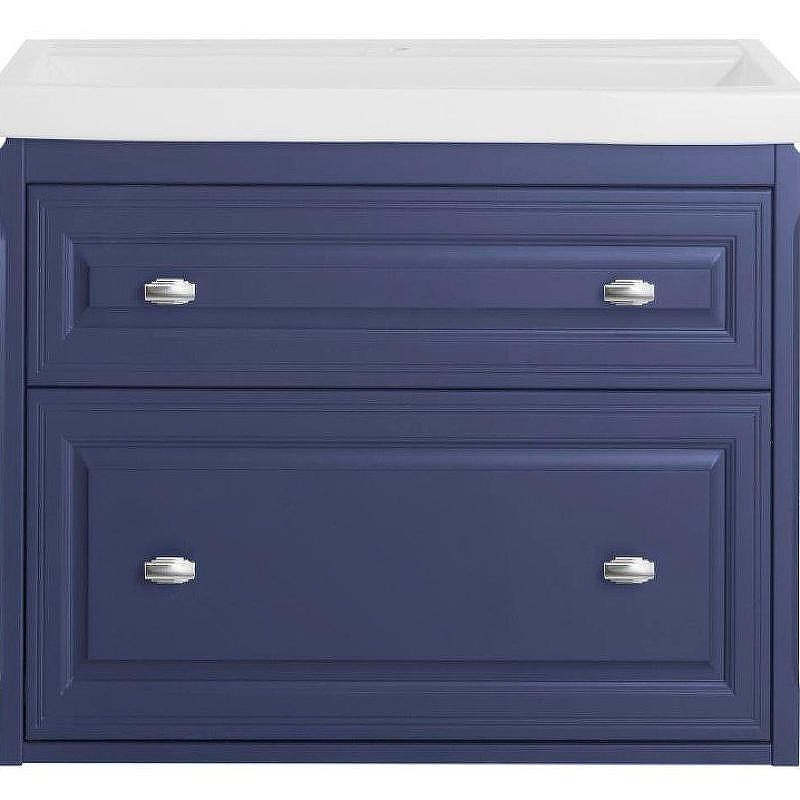 Тумба под раковину ASB-Woodline Кастелло 80 12061 подвесная Пейна (Синий), купить, цена, заказать, магазин, доставка, скидка, промокод, купить, цена, заказать, магазин, доставка, скидка, промокод