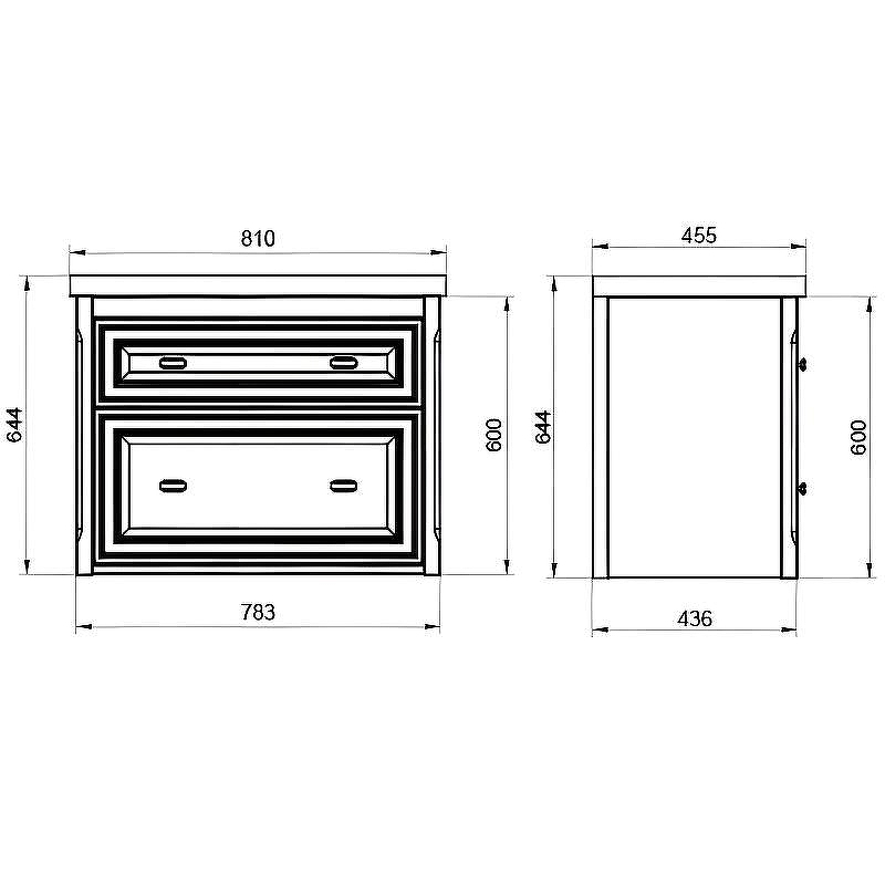 Тумба под раковину ASB-Woodline Кастелло 80 12061 подвесная Пейна (Синий), купить, цена, заказать, магазин, доставка, скидка, промокод, купить, цена, заказать, магазин, доставка, скидка, промокод