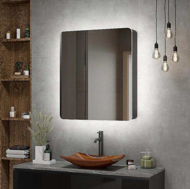 Зеркальный шкаф Континент Eltoro black LED 76 МВК114 с подсветкой Черный, купить, цена, заказать, магазин, доставка, скидка, промокод, купить, цена, заказать, магазин, доставка, скидка, промокод