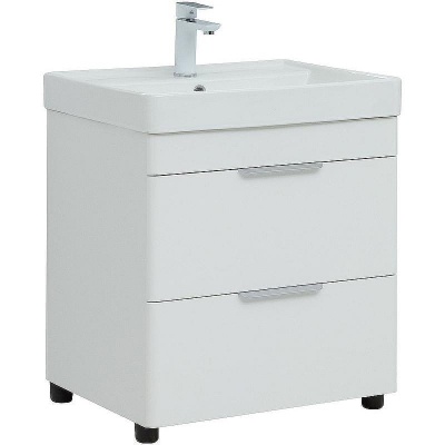 Тумба под раковину Aquanet Ирис new 60 310152 Белая глянцевая