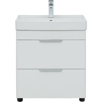 Тумба под раковину Aquanet Ирис new 60 310152 Белая глянцевая