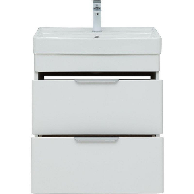 Тумба под раковину Aquanet Ирис new 60 310152 Белая глянцевая