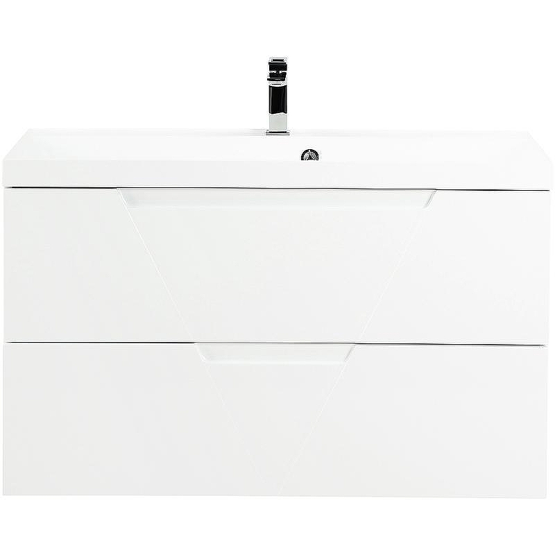 Тумба под раковину BelBagno Vittoria 100 VITTORIA-1000-2C-SO-BL-P подвесная Bianco Lucido, купить, цена, заказать, магазин, доставка, скидка, промокод, купить, цена, заказать, магазин, доставка, скидка, промокод