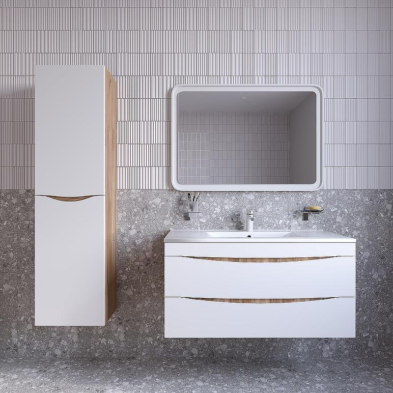 Шкаф пенал Iddis Cloud 40 CLO40Y0i97 подвесной Белый матовый Дуб золотистый, купить, цена, заказать, магазин, доставка, скидка, промокод, купить, цена, заказать, магазин, доставка, скидка, промокод