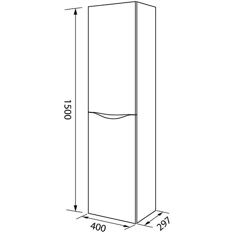 Шкаф пенал Iddis Cloud 40 CLO40Y0i97 подвесной Белый матовый Дуб золотистый, купить, цена, заказать, магазин, доставка, скидка, промокод, купить, цена, заказать, магазин, доставка, скидка, промокод