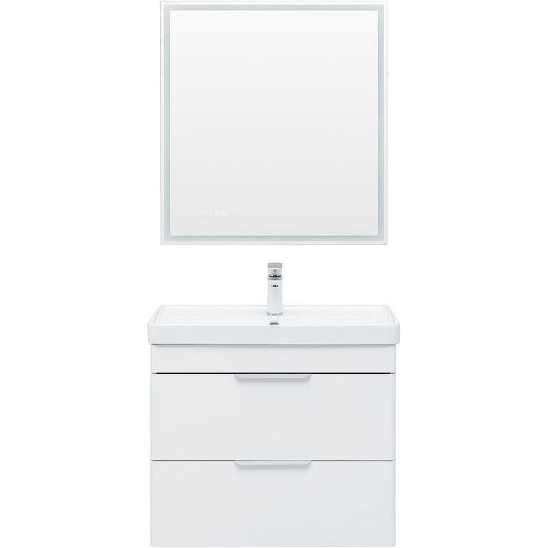 Тумба под раковину Aquanet Ирис new 70 310145 подвесная Белый глянец, купить, цена, заказать, магазин, доставка, скидка, промокод, купить, цена, заказать, магазин, доставка, скидка, промокод