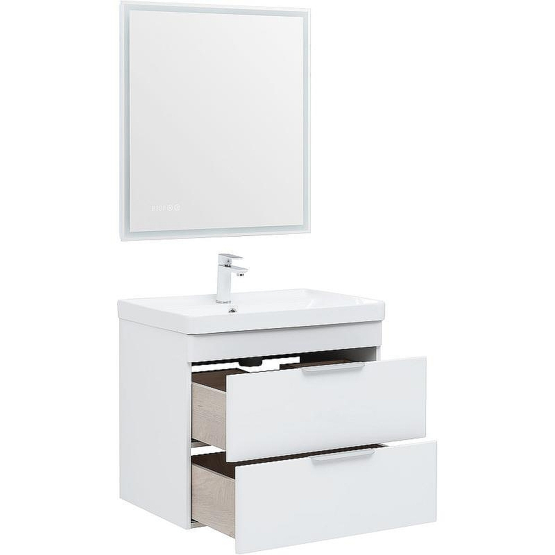 Тумба под раковину Aquanet Ирис new 70 310145 подвесная Белый глянец, купить, цена, заказать, магазин, доставка, скидка, промокод, купить, цена, заказать, магазин, доставка, скидка, промокод