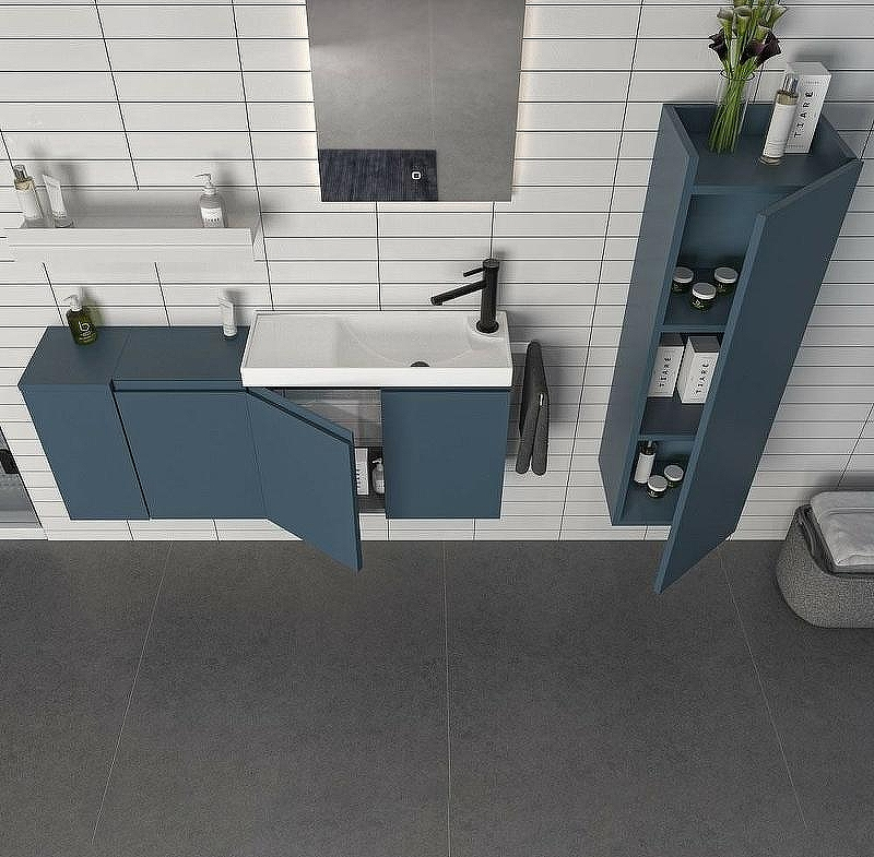 Полка Orka Ferla 20 3005974 Синяя матовая, купить, цена, заказать, магазин, доставка, скидка, промокод, купить, цена, заказать, магазин, доставка, скидка, промокод