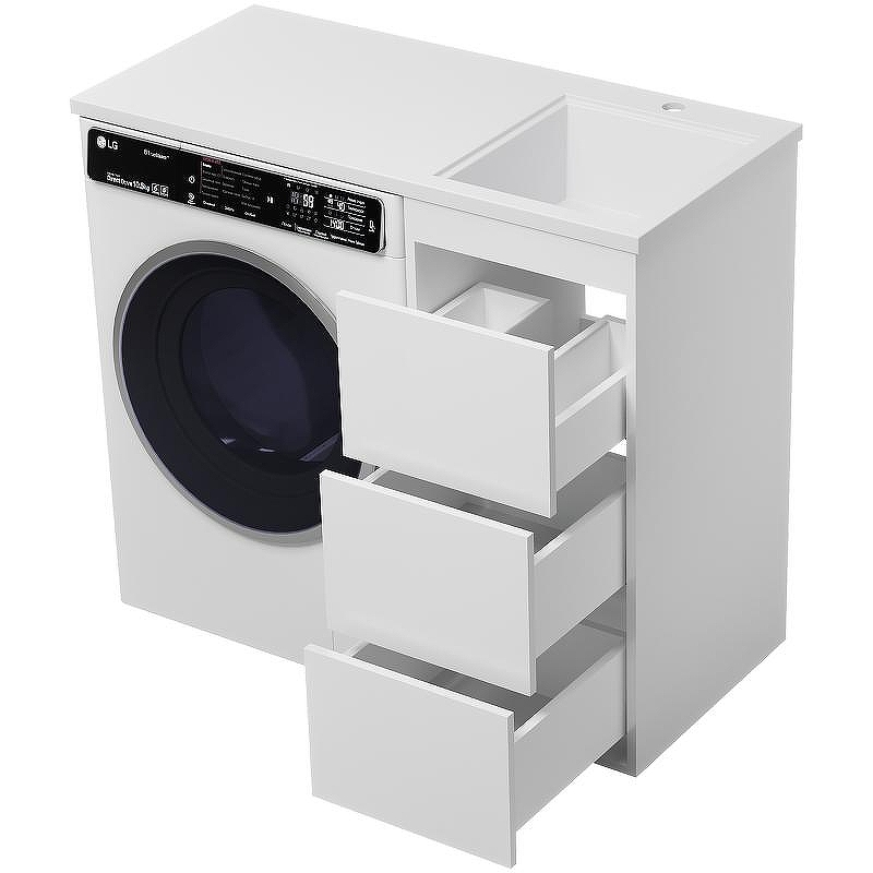 Тумба под раковину Brevita Grafit 100 GRA-01040-023Я Белая матовая, купить, цена, заказать, магазин, доставка, скидка, промокод, купить, цена, заказать, магазин, доставка, скидка, промокод