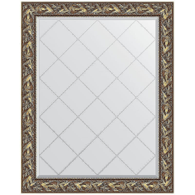 Зеркало Evoform Exclusive-G 124х99 BY 4371 с гравировкой в багетной раме - Византия золото 99