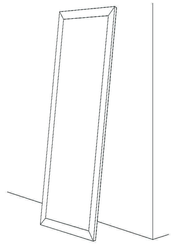 Зеркало Evoform Definite Floor 201х81 BY 6010 в багетной раме - Бронзовая лава 90, купить, цена, заказать, магазин, доставка, скидка, промокод, купить, цена, заказать, магазин, доставка, скидка, промокод
