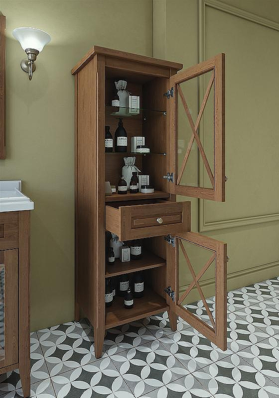 Шкаф пенал Caprigo Napoli Promo 56 33650R-B168 Темное дерево, купить, цена, заказать, магазин, доставка, скидка, промокод, купить, цена, заказать, магазин, доставка, скидка, промокод