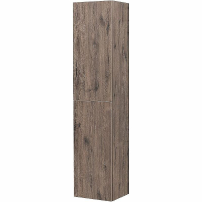 Шкаф пенал Aquanet Алвита New 35 334189 подвесной Дуб веллингтон табак