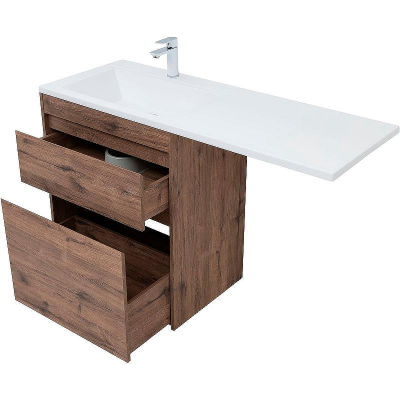 Тумба с раковиной Aquanet Токио 130 L 335589 Дуб веллингтон