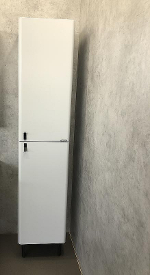 Шкаф пенал Comforty Сорренто 40 00-00000818 Светло серый