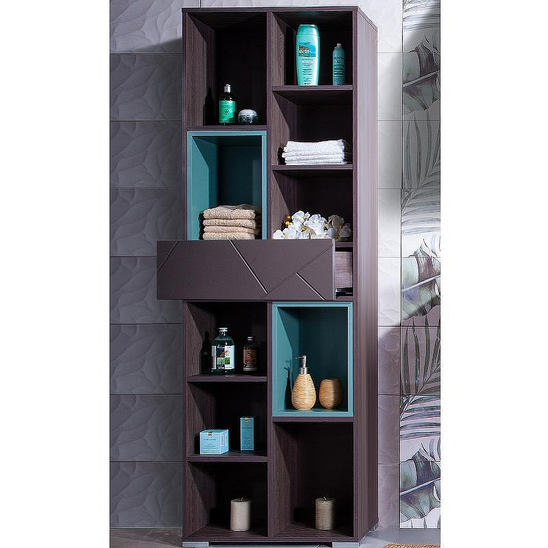 Шкаф пенал Бриклаер Кристалл 60 4627125414763 Софт Графит Ясень Анкор темный Муссон, купить, цена, заказать, магазин, доставка, скидка, промокод, купить, цена, заказать, магазин, доставка, скидка, промокод