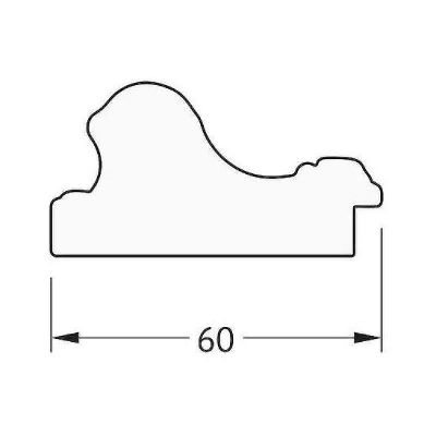 Зеркало Evoform Octagon 71х91 BY 7048 в багетной раме - Золотые бусы на бронзе 60