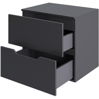 Тумба под раковину Orange Line 60 Li-60TugMDF подвесная Графит матовый