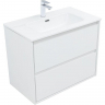 Тумба под раковину Aquanet Милан 80 336369 подвесная Белый глянец, купить, цена, заказать, магазин, доставка, скидка, промокод, купить, цена, заказать, магазин, доставка, скидка, промокод