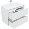 Тумба под раковину Aquanet Милан 80 336369 подвесная Белый глянец, купить, цена, заказать, магазин, доставка, скидка, промокод, купить, цена, заказать, магазин, доставка, скидка, промокод