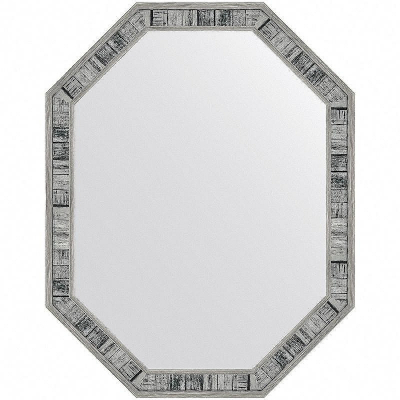 Зеркало Evoform Octagon 69x54 BY 7416 в багетной раме - Состаренное дерево 50