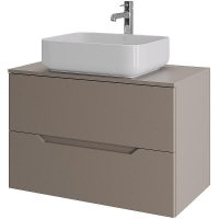 Тумба с раковиной Orange Line 80 Li-80TuLMDF+B05-500W подвесная Латте матовый, купить, цена, заказать, магазин, доставка, скидка, промокод, купить, цена, заказать, магазин, доставка, скидка, промокод