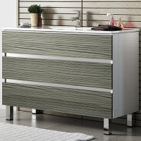 Тумба с раковиной SanVit Кубэ-3 120 kkube3120 с фактурой под дерево Шелк Сталь, купить, цена, заказать, магазин, доставка, скидка, промокод, купить, цена, заказать, магазин, доставка, скидка, промокод