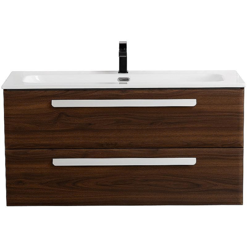 Тумба под раковину Cezares Eco-Cer-N 100 ECO-CER-N-1000-2C-SO-NCS-P подвесная Орех шоколад Софт без ручек, купить, цена, заказать, магазин, доставка, скидка, промокод, купить, цена, заказать, магазин, доставка, скидка, промокод