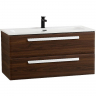 Тумба под раковину Cezares Eco-Cer-N 100 ECO-CER-N-1000-2C-SO-NCS-P подвесная Орех шоколад Софт без ручек, купить, цена, заказать, магазин, доставка, скидка, промокод, купить, цена, заказать, магазин, доставка, скидка, промокод