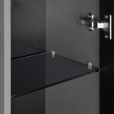 Шкаф пенал Aquaton Ар-Деко 32 1A280503DD8D0 подвесной Серый кобальт