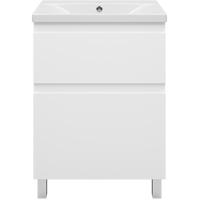 Тумба с раковиной Misty Лаки 60 УТ000024248 Белая глянцевая