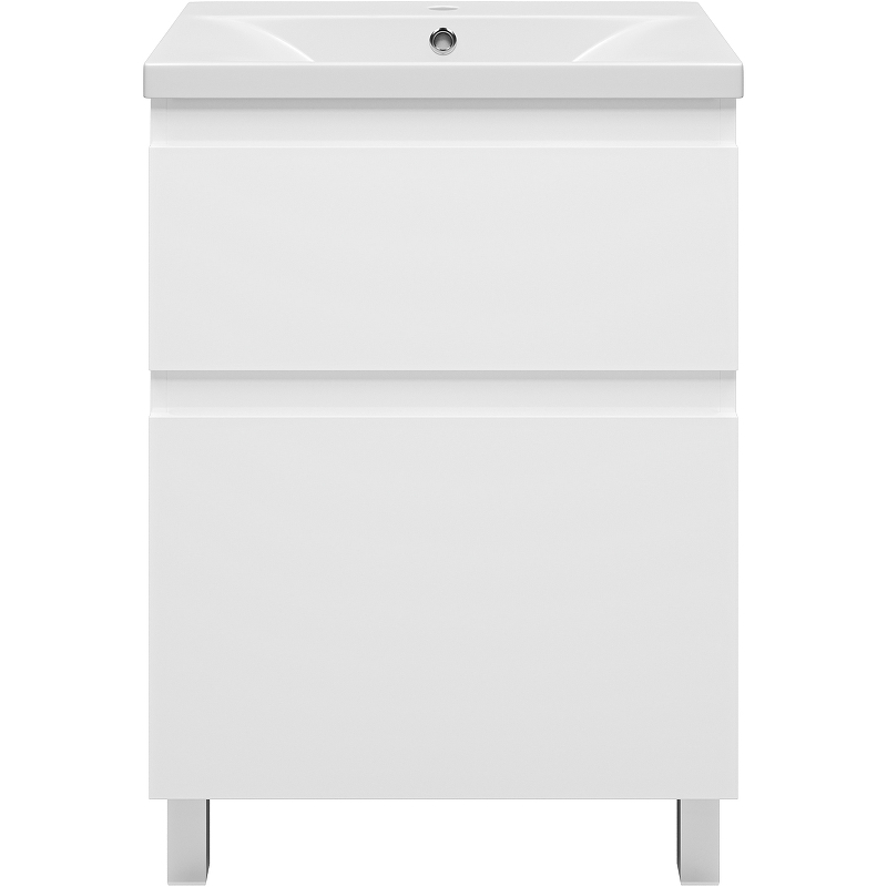 Тумба с раковиной Misty Лаки 60 УТ000024248 Белая глянцевая, купить, цена, заказать, магазин, доставка, скидка, промокод, купить, цена, заказать, магазин, доставка, скидка, промокод