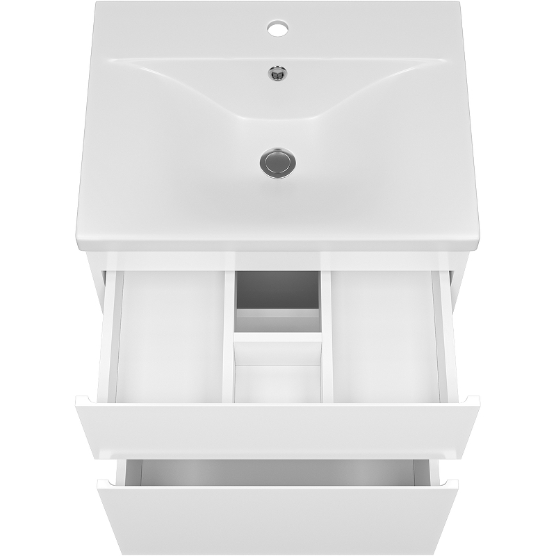 Тумба с раковиной Misty Лаки 60 УТ000024248 Белая глянцевая, купить, цена, заказать, магазин, доставка, скидка, промокод, купить, цена, заказать, магазин, доставка, скидка, промокод