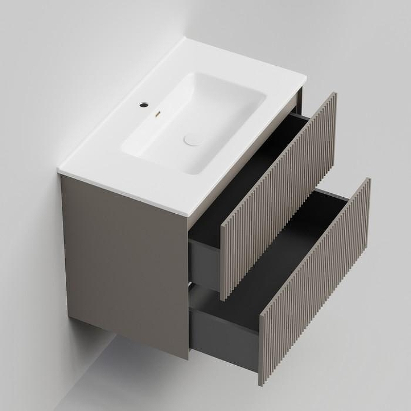 Тумба под раковину La Fenice Тумба под раковину La Fenice Terra Twin 80 FNC-01-TER-C-80-2 подвесная. Бежевая матовая, купить, цена, заказать, магазин, доставка, скидка, промокод, купить, цена, заказать, магазин, доставка, скидка, промокод