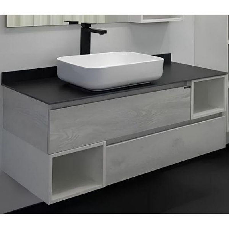 Тумба с раковиной Comforty Прага 120 00-00014834 подвесная Дуб белый, купить, цена, заказать, магазин, доставка, скидка, промокод, купить, цена, заказать, магазин, доставка, скидка, промокод