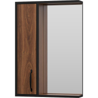 Зеркало со шкафом Misty Кедр 50 L П-Кед04050-011Л Орех Черное, купить, цена, заказать, магазин, доставка, скидка, промокод, купить, цена, заказать, магазин, доставка, скидка, промокод